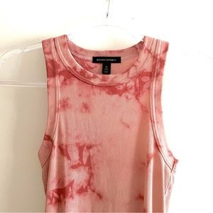 NWOT Banana Republic tank top, XS, pink tie-dye